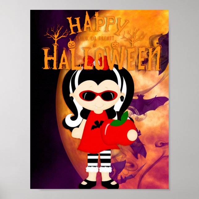 Happy halloween Little Vampress Poster (Framsidan)