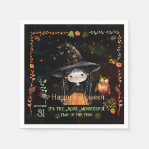 Happy halloween Little Witch Pappersservett