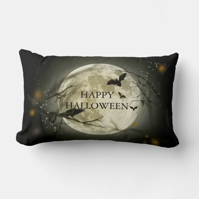 Happy halloween lumbarkudde (Framsida)
