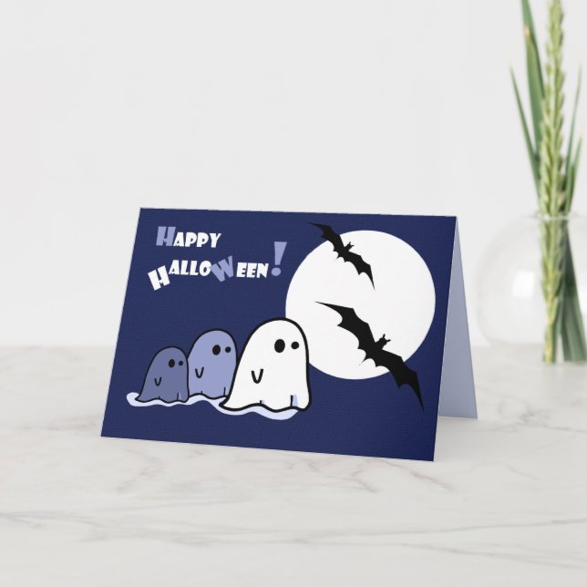 Happy halloween. Lunt Little Spöken Kort (Framsida)