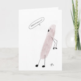 Happy halloween - Lycklig Howling Weenie Card Kort