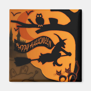 Happy halloween magnet