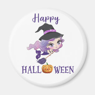 Happy halloween magnet Girl Spooky sjöjungfru magn