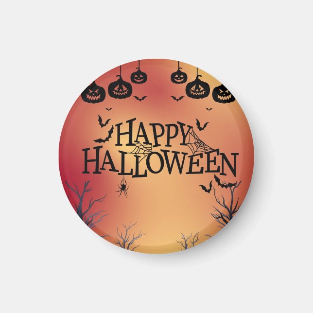 Happy Halloween Magnet Orange (Framsidan)