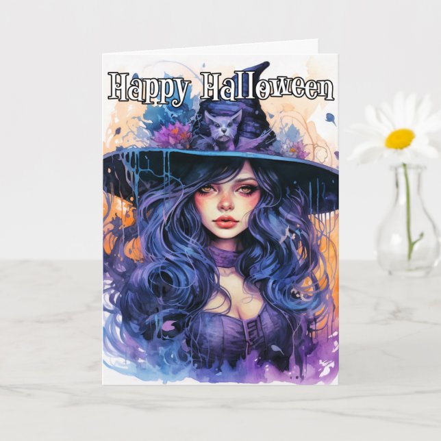 Happy halloween | Majestic Witch Kort (Liten växt)
