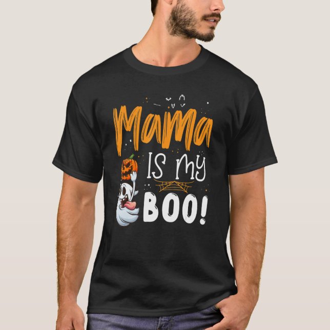 Happy halloween Mamma är min Boo Matching Family G T Shirt (Framsida)