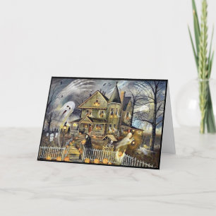 Happy halloween-mappat Helgdag-kort Helgkort