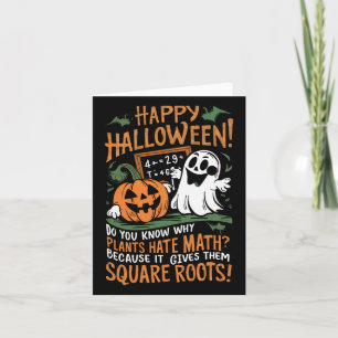 Happy halloween - Math Teacher Scientist Funny Des Kort