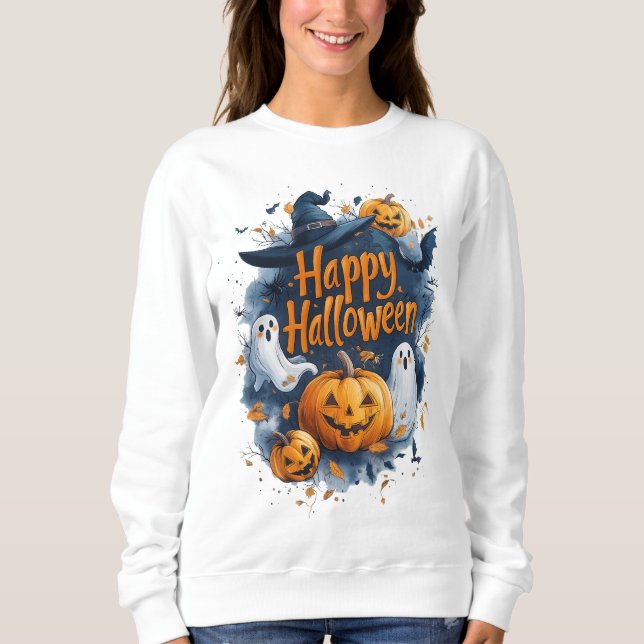 Happy halloween med alla spelare t shirt (Framsida)