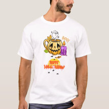 Happy halloween med bränningsljus T-Shirt