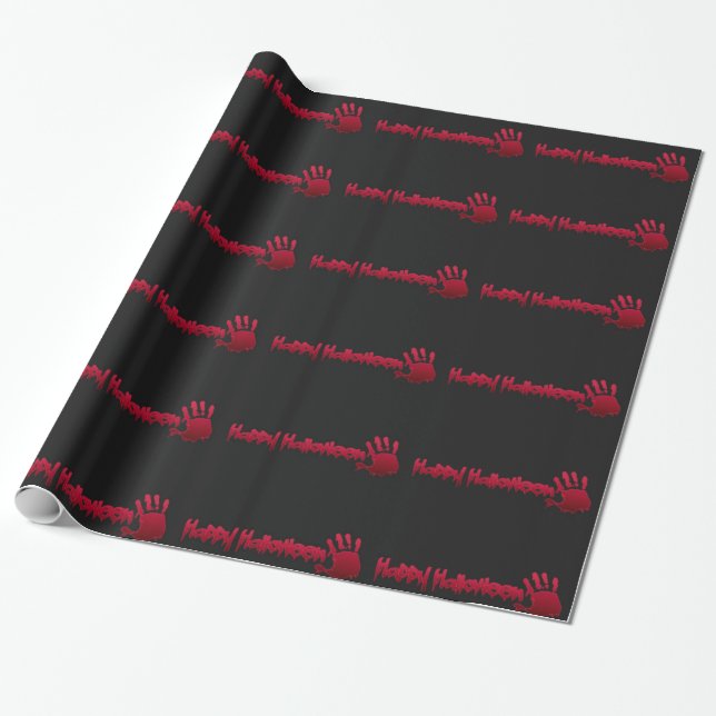 Happy halloween med hand presentpapper (Utrullad)