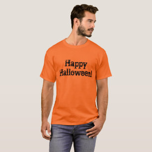 Happy halloween med roligt Halloween stil brev T-shirt