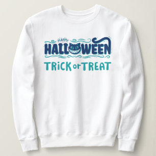 Happy halloween med Scary Cat Ansikte T Shirt