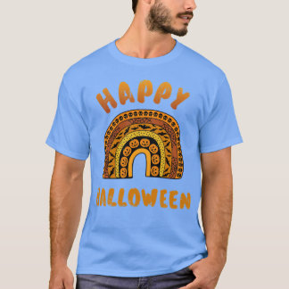 Happy halloween med söt regnbåge t shirt
