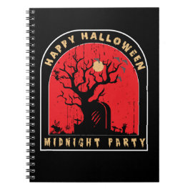 Happy halloween Midnight Party Anteckningsbok