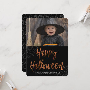 Happy halloween Modern Halloween-fotokort Kort
