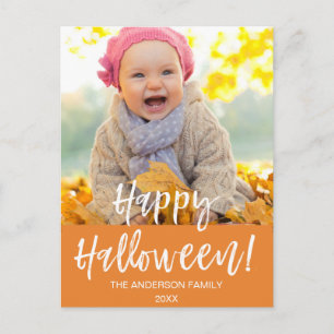 Happy halloween Modern Halloween-fotokort Vykort