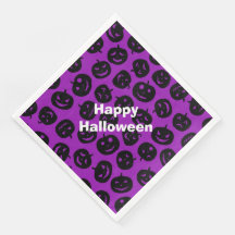 Happy halloween Modern Party Lila Pumpkin