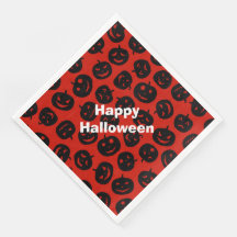 Happy halloween Modern Party Red Pumpkin