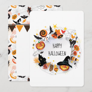 Happy halloween Modern Spooky och Pumpkin Helgdag