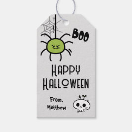 Happy halloween moderna anpassningsbarnas märkre presentetikett