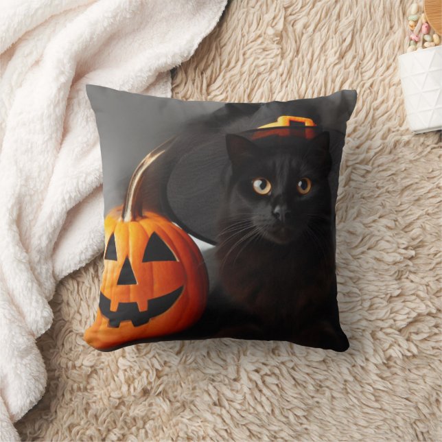Happy Halloween Modjo Kudde (Filt)