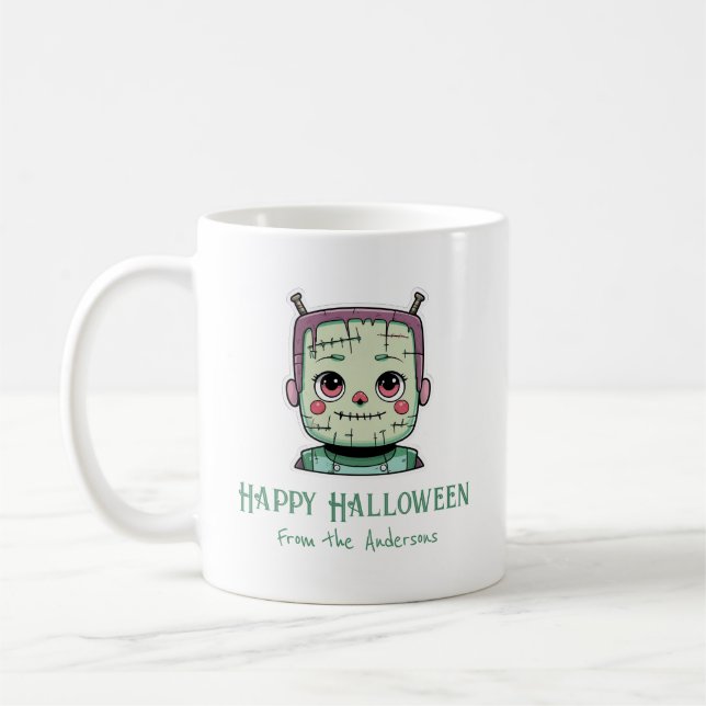 Happy halloween Monster Kaffemugg (Vänster)