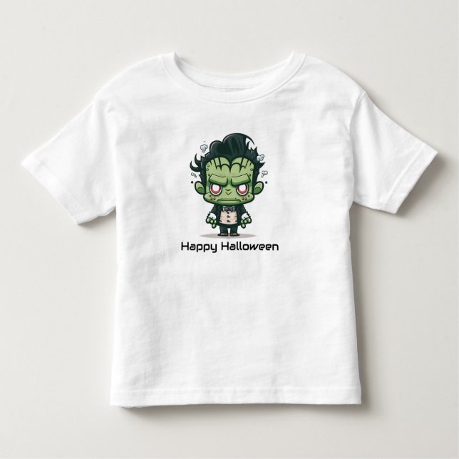 Happy halloween Monster T Shirt (Framsida)