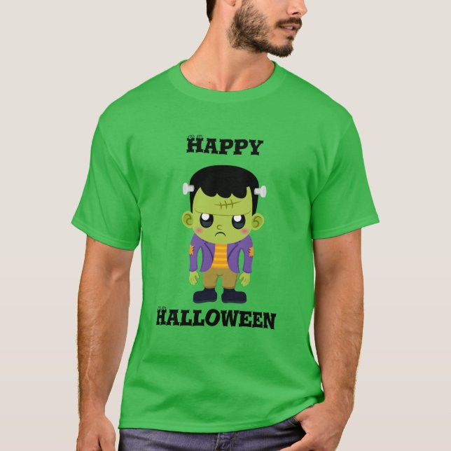 Happy halloween Monster T Shirt (Framsida)