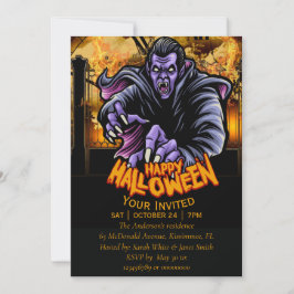 happy halloween monsterbjudan meddelande