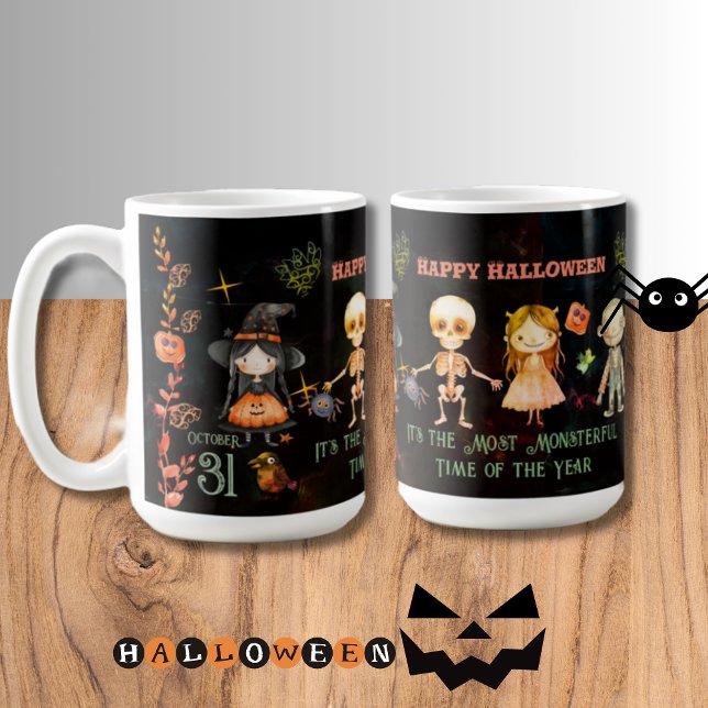 Happy halloween Monsters Mugg (Happy Halloween Monsters Mug)
