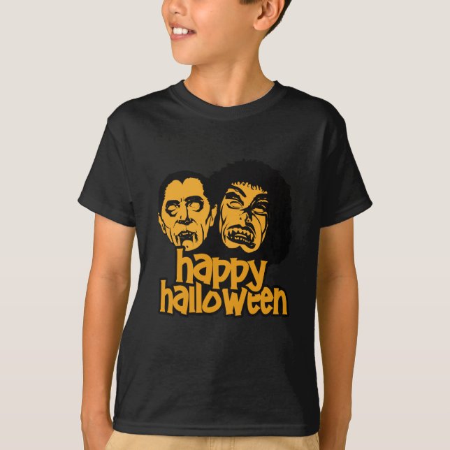 Happy halloween Mörk Shirt T Shirt (Framsida)