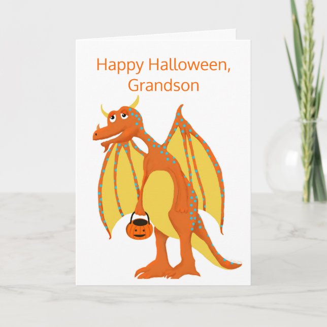 Happy halloween, morson, Orange Dragon Kort (Framsida)