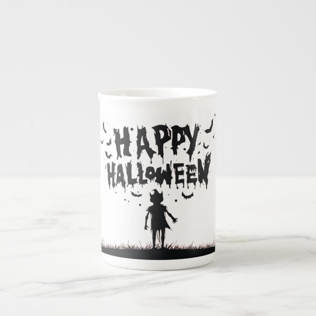 Happy Halloween:Mug with Mysterious Silhouette Benporslin Mugg (Framsidan)