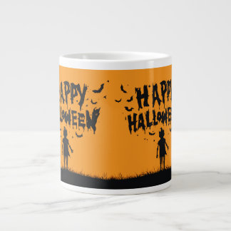 Happy Halloween:Mug with Mysterious Silhouette Jumbo Mugg