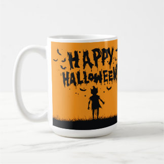Happy Halloween:Mug with Mysterious Silhouette Kaffemugg