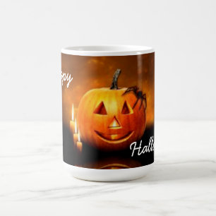 happy halloween Mugg/Pumpkin och Spider Kaffemugg