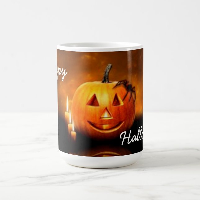 happy halloween Mugg/Pumpkin och Spider Kaffemugg (Center)