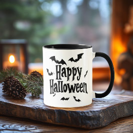 Happy halloween Mugg - Spooky Fladdermus Halloween