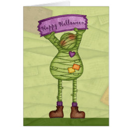 Happy halloween Mummy - hälsningskort