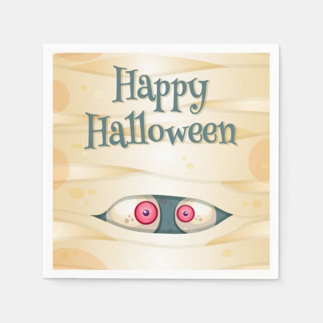 Happy halloween Mummy Pappersservett (Framsidan)