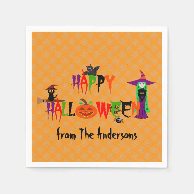 Happy halloween Napkins Pappersservett (Framsidan)