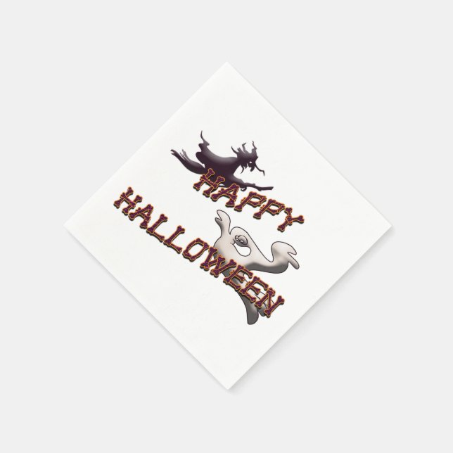 Happy halloween Napkins Pappersservett (Hörn)