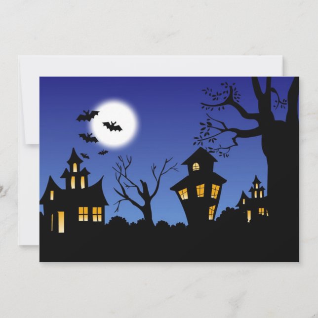 Happy halloween Natt Kort (Framsida)