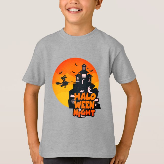 Happy halloween Nattkostym för Boys T-Shirt (Framsida)