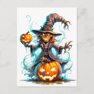 Happy halloween Nefarious Witch Vykort