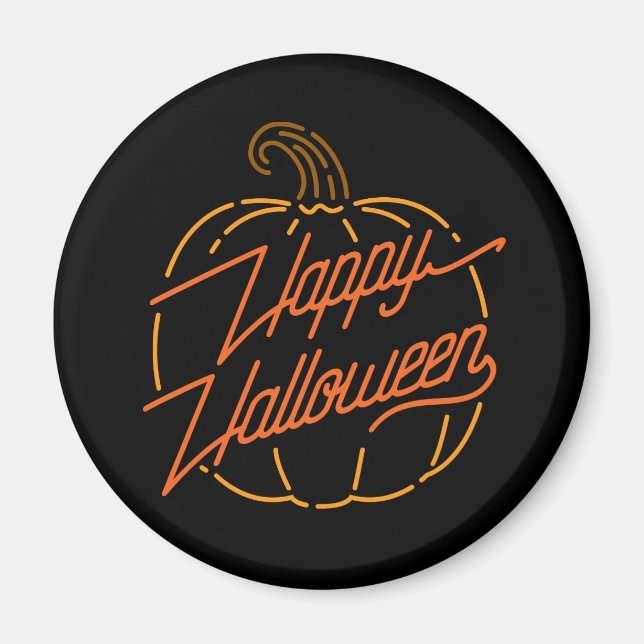 Happy halloween Neon Magnet (Framsidan)