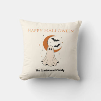 Happy Halloween / Noche de Brujas Minimalista Kudde