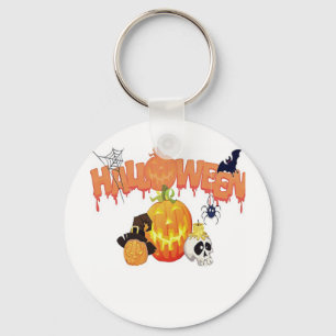 Happy halloween nyckelring