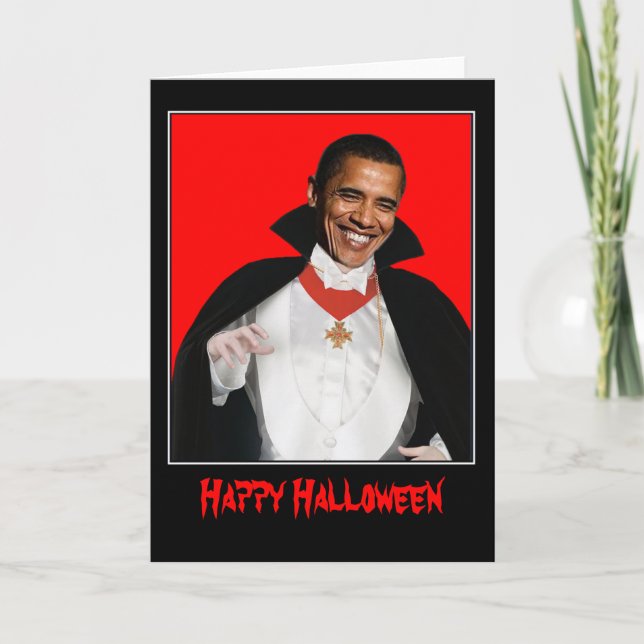 Happy halloween Obama Kort (Framsida)